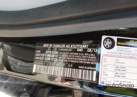 2014 Mercedes-Benz Cls 550 z USA, uszkodzony, nr VIN WDDLJ7DB1EA096744